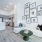 Open concept kitchen and living room at Prospect apartments in SoCo Austin.